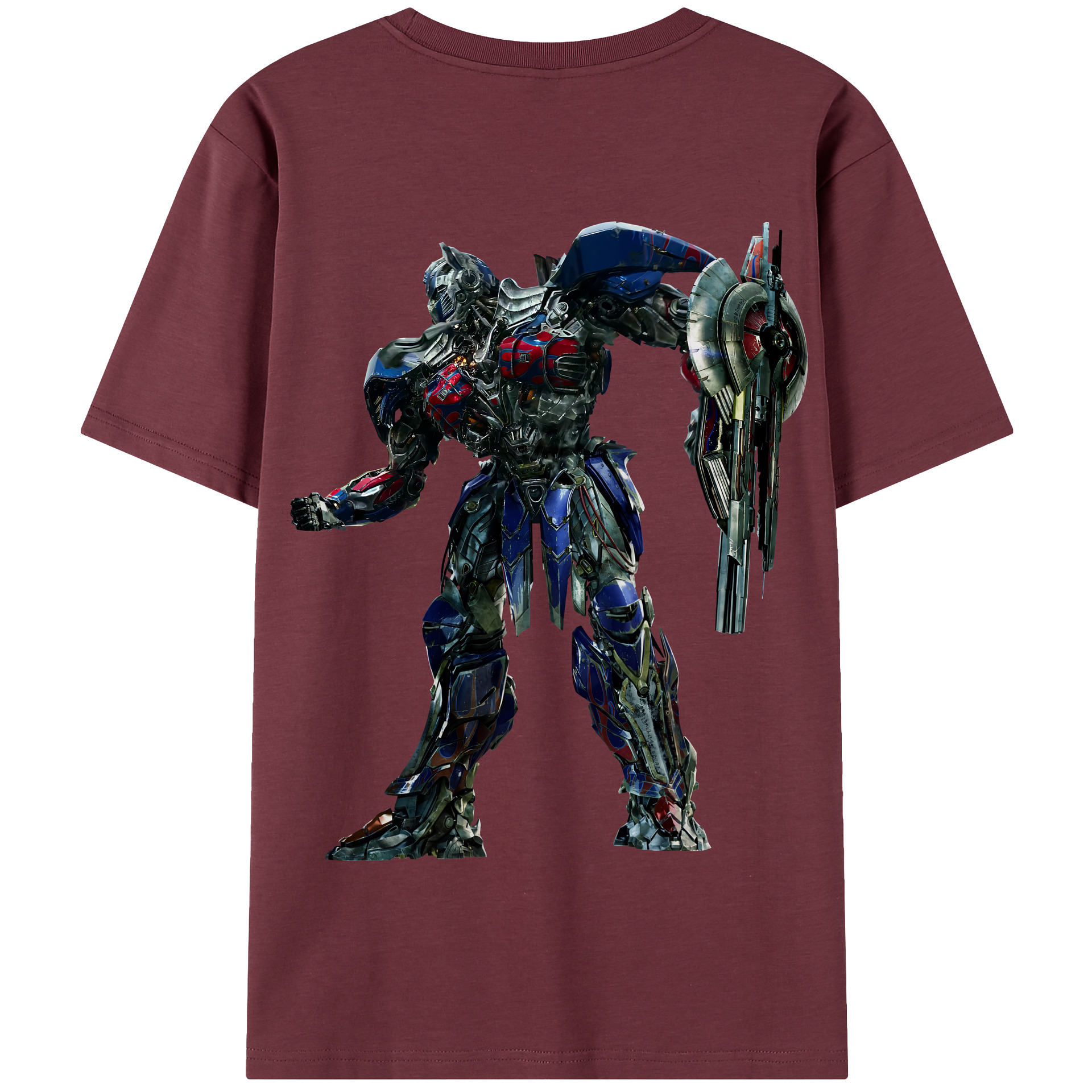 （画像用） Transformers トランスフォーマー 綿100％半袖Tシャツ（背面プリント）